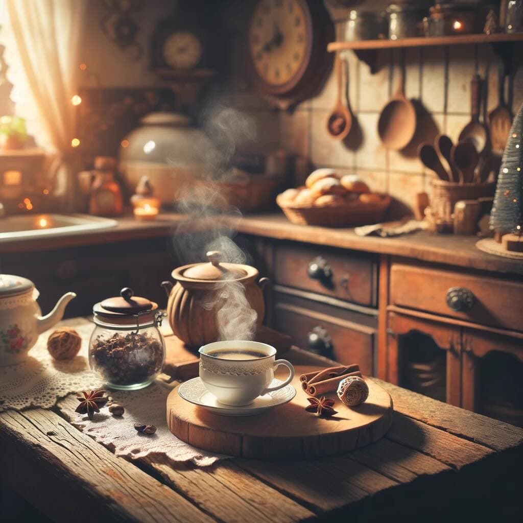 Une tasse de café fumante posée sur une table en bois, dans une atmosphère chaleureuse et accueillante, évoquant une cuisine chez Mamie.
les meilleures machines à café à grain 2023